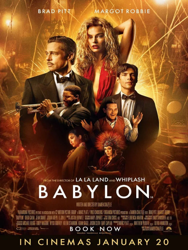 Babylon Movie Poster - Damien Chazelle's Epic Hollywood Drama Movie Poster | Film Wall Art Print