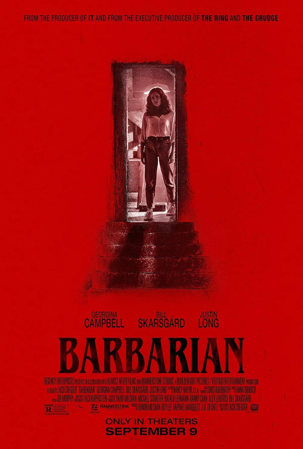 Barbarian Movie Poster - Horror Film Art & Design Movie Poster | Film Wall Art Print