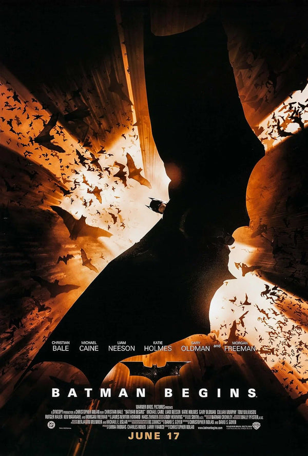 Batman Begins Movie Poster - Christopher Nolan Dark Knight Movie Poster | Film Wall Art Print