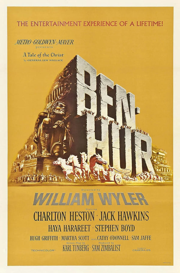 Ben-Hur Movie Poster - Epic Historical Drama Film Art Movie Poster | Film Wall Art Print