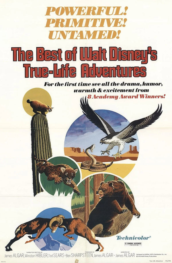 Best of Walt Disney's True-Life Adventures (1975) – Family Documentary Movie Poster | Film Wall Art Print