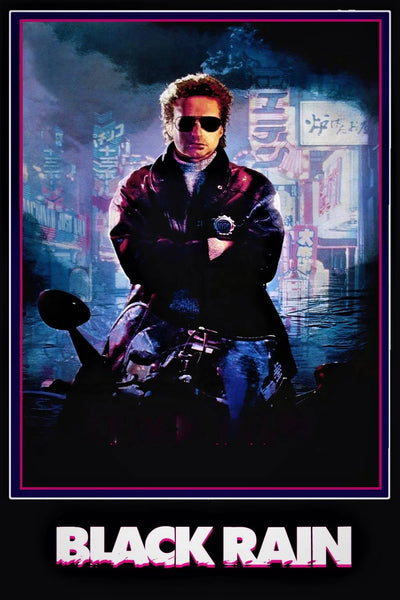 Black Rain (1989): Premium Action-Crime Wall Art - Premium Movie Poster