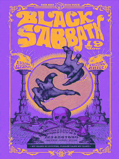 Black Sabbath Estadio National Santiago Chile 2016 Poster Movie Poster | Film Wall Art Print
