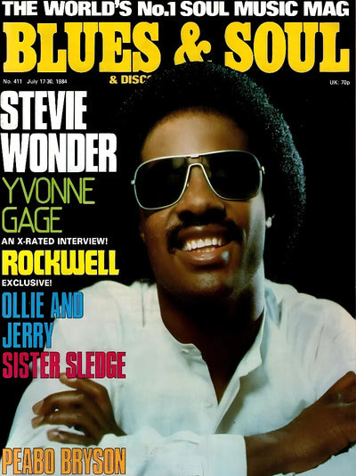Blues & Soul Magazine July 1984 Cover Stevie Wonder Movie Poster | Film Wall Art Print