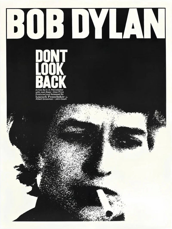 Bob Dylan Don't Look Back Movie Poster - Classic Documentary Art Movie Poster | Film Wall Art Print