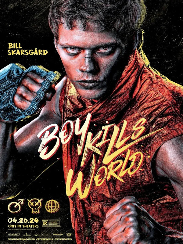 Boy Kills World Movie Poster - Action Thriller Film Art Movie Poster | Film Wall Art Print