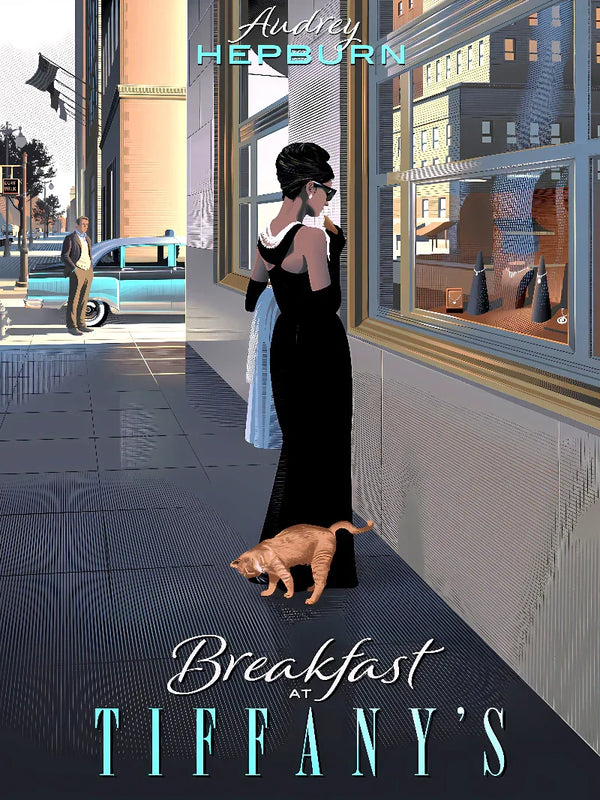 Breakfast at Tiffany's Cinematic Wall Art Poster Movie Poster | Film Wall Art Print