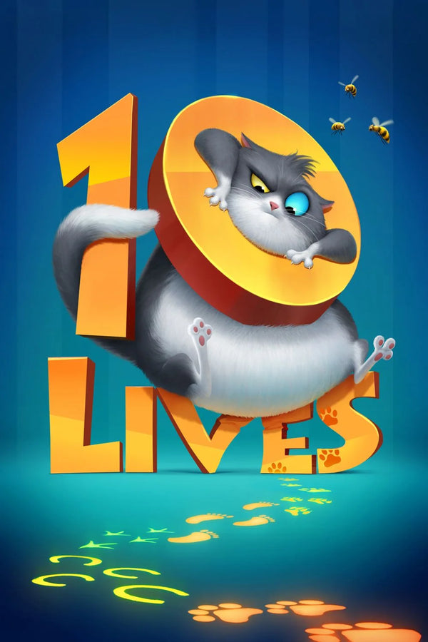 Bring Home 10 Lives (2024) – Vibrant Family Animation Poster - Premium Movie Poster
