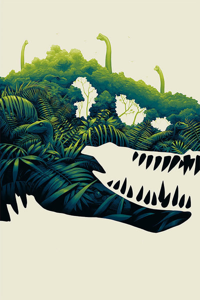 Bring Home Jurassic Park (1993) Dino-Themed Wall Art - Premium Movie Poster