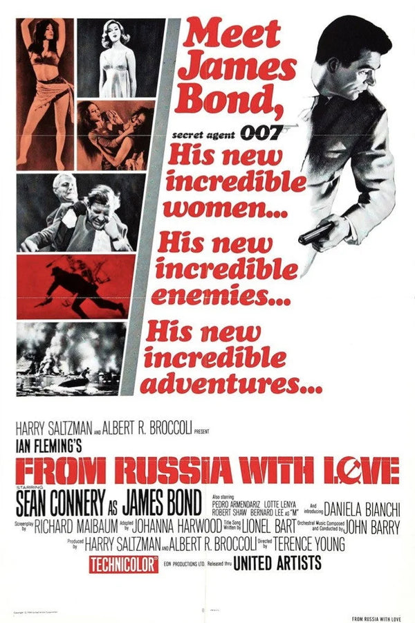 Bring Home the 1963 Classic: From Russia with Love Wall Art - Premium Movie Poster