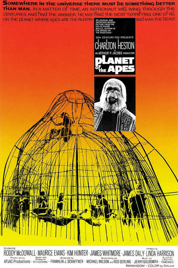 Bring Home the 1968 Sci-Fi Classic: Planet of the Apes Poster - Premium Movie Poster