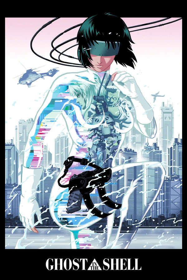 Bring Home the Cyberpunk Legacy of Ghost in the Shell (1995) - Premium Movie Poster