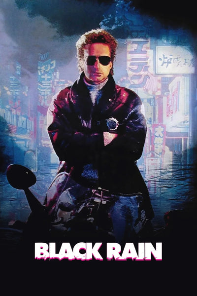 Bring Home the Gritty Noir of Black Rain (1989) - Premium Movie Poster