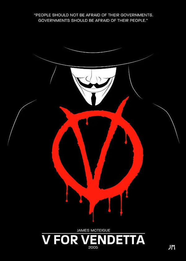 Bring Home the Iconic 'V for Vendetta (2006)' Wall Art - Premium Movie Poster