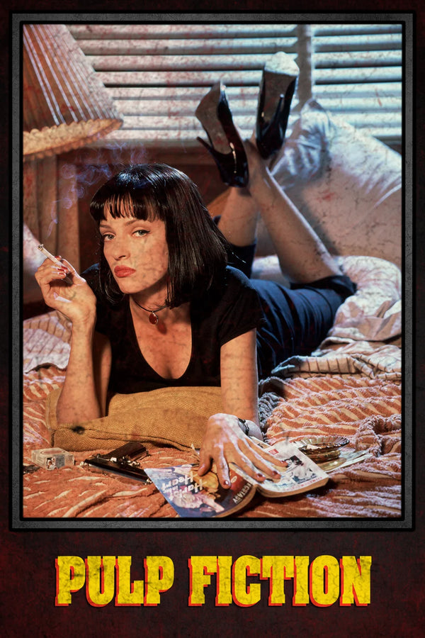 Bring Home the Neon Edge of Pulp Fiction (1994) - Premium Movie Poster