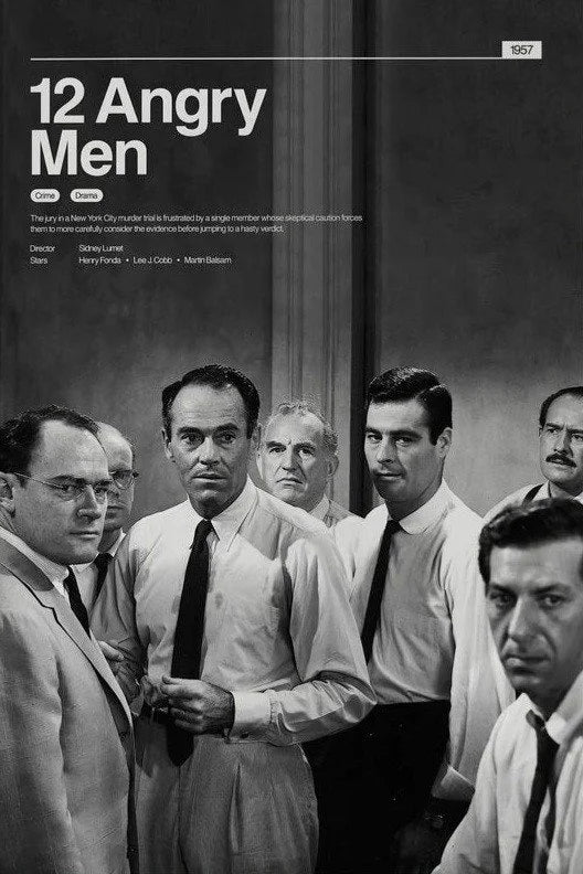 Bring Home the Tension: 12 Angry Men (1957) Wall Art - Premium Movie Poster