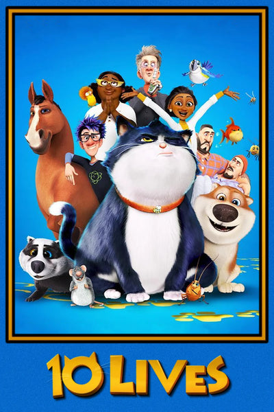 Bring Home the Whisker-Wagging Adventure of 10 Lives (2024) - Premium Movie Poster