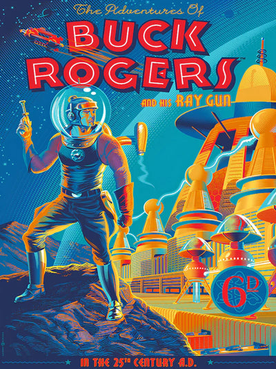 Buck Rogers in the 25th Century Movie Poster - Classic Sci-Fi Art Movie Poster | Film Wall Art Print