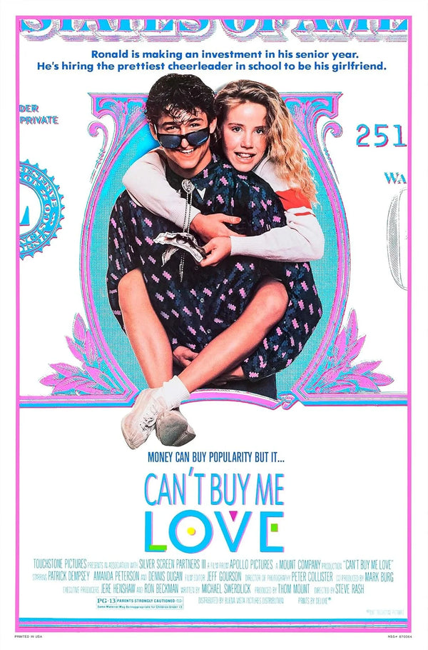 Can't Buy Me Love Movie Poster - 1987 Romantic Comedy Film Movie Poster | Film Wall Art Print