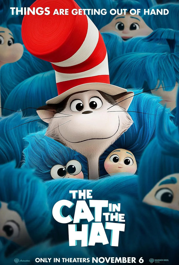 Cat in the Hat 2026 Movie Poster | Animation, Adventure, Comedy Movie Poster | Film Wall Art Print