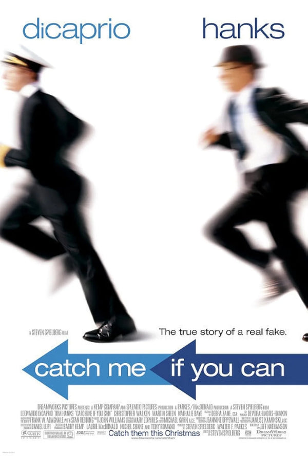 Catch Me If You Can Movie Poster - Leonardo DiCaprio Frank Abagnale Movie Poster | Film Wall Art Print