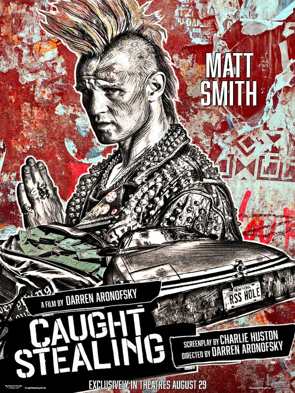 Caught Stealing Movie Poster - Official Film Artwork Movie Poster | Film Wall Art Print