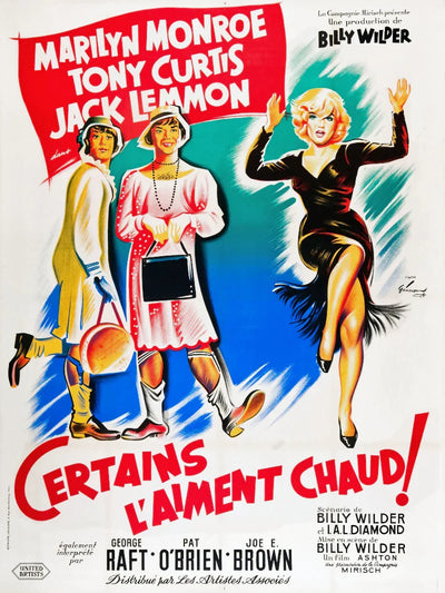 Certains L'aiment Chaud - Some Like It Hot French Poster Movie Poster | Film Wall Art Print