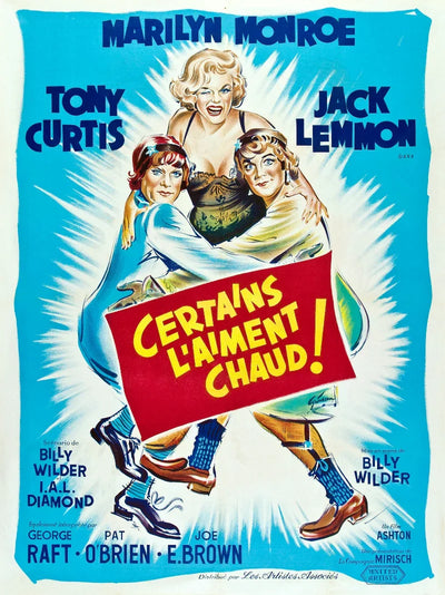 Certains L'aiment Chaud - Film Poster | Classic Comedy Movie Art Movie Poster | Film Wall Art Print