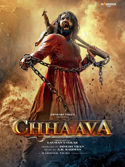 Chhaava Movie Poster - Latest Bollywood Film Artwork Movie Poster | Film Wall Art Print