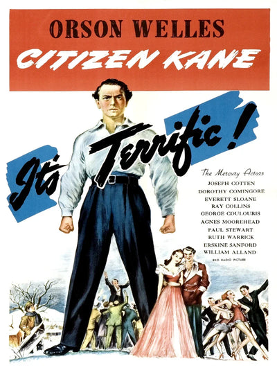Citizen Kane Movie Poster - Orson Welles Classic Film Art Movie Poster | Film Wall Art Print