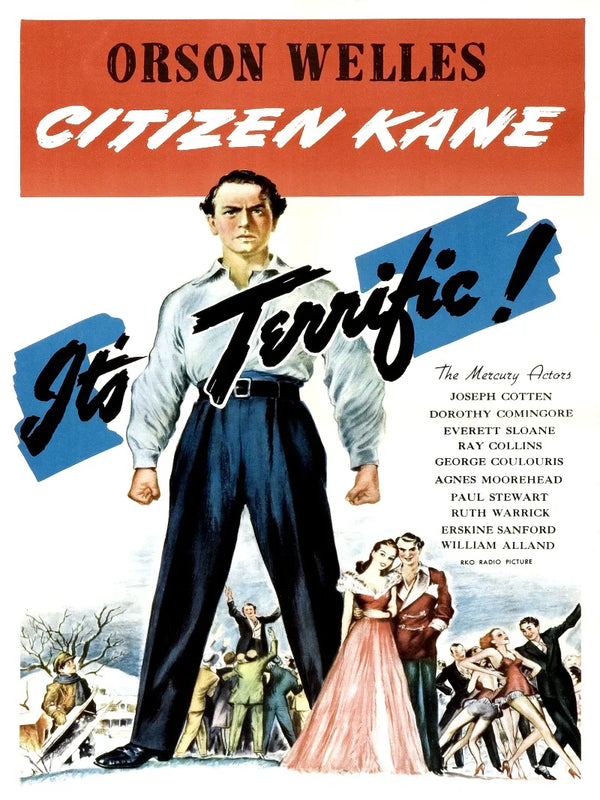Citizen Kane Movie Poster - Orson Welles Classic Film Art Movie Poster | Film Wall Art Print
