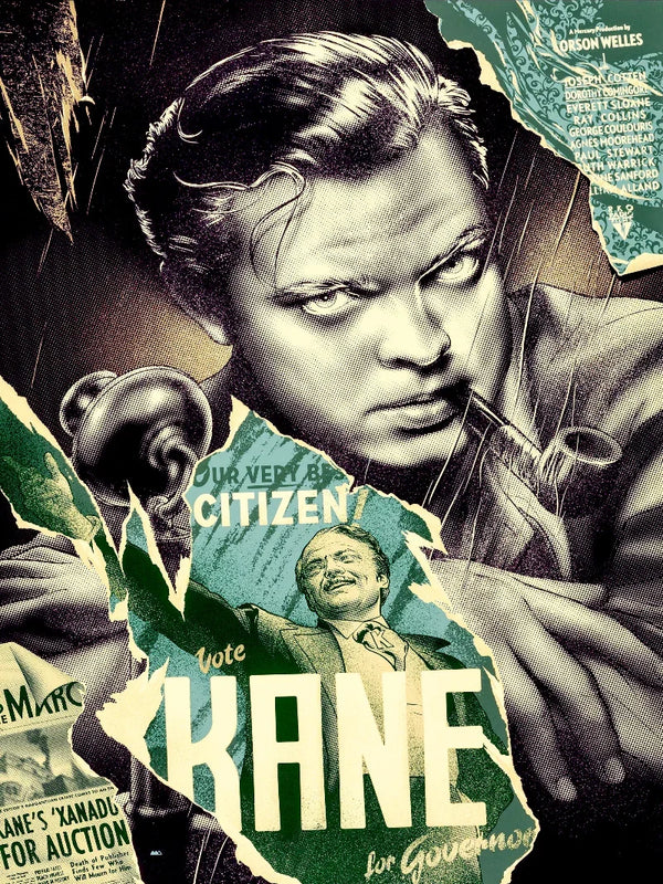 Citizen Kane Movie Poster - Classic Orson Welles Film Art Movie Poster | Film Wall Art Print