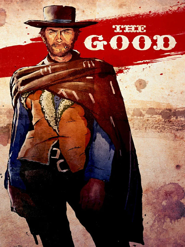 Clint Eastwood The Good Movie Poster - Iconic Western Film Art Movie Poster | Film Wall Art Print