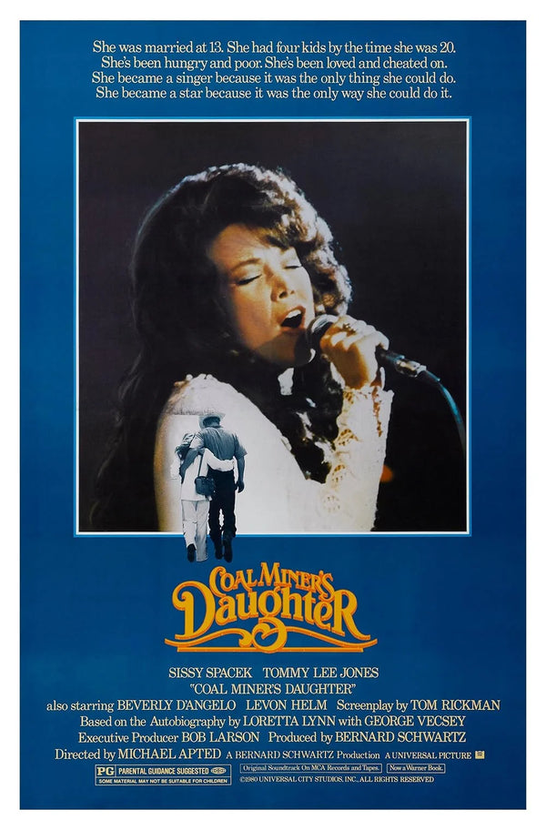 Coal Miner's Daughter (1980) – Inspirational Biography Drama Film Movie Poster | Film Wall Art Print