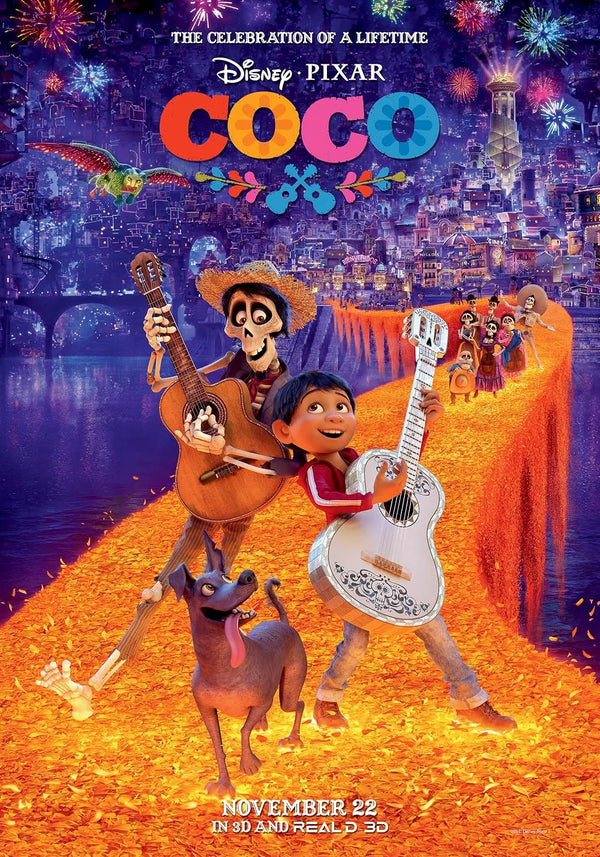 Coco Movie Poster - Pixar's Day of the Dead Adventure Film Movie Poster | Film Wall Art Print