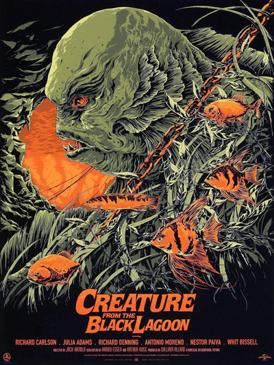 Creature From The Black Lagoon Movie Poster - Classic Horror Movie Poster | Film Wall Art Print