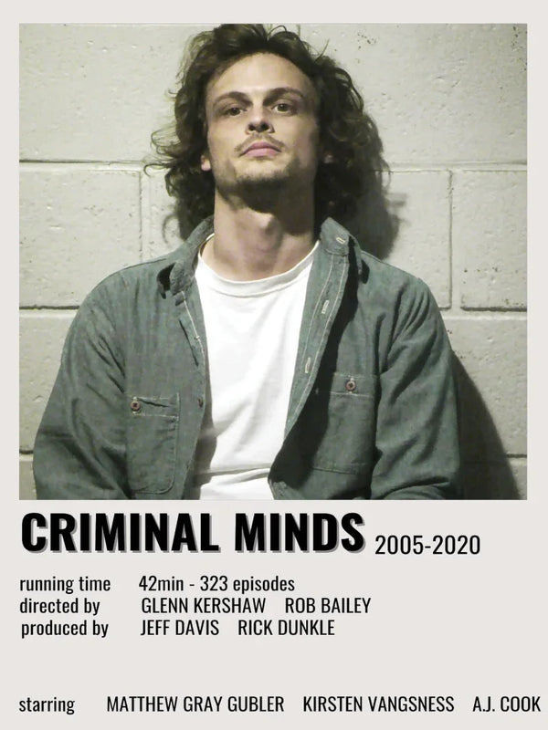 Criminal Minds Minimalist Movie Poster - BAU Team Art Movie Poster | Film Wall Art Print