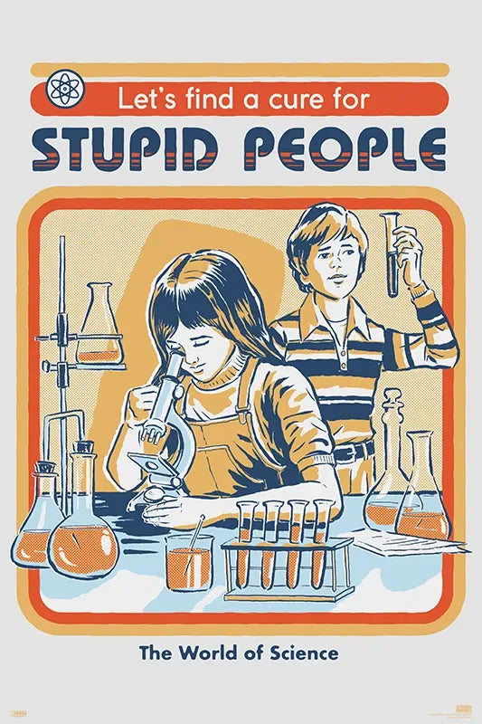 Cure for Stupid: Overcoming Dumb Decisions in 60 Seconds Movie Poster | Film Wall Art Print