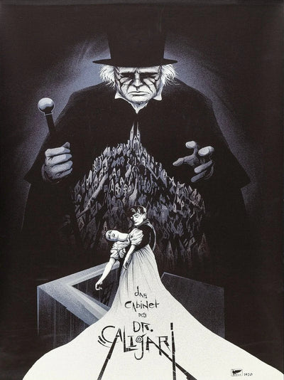 Das Cabinet des Dr. Caligari: Iconic German Expressionist Horror Film Movie Poster | Film Wall Art Print