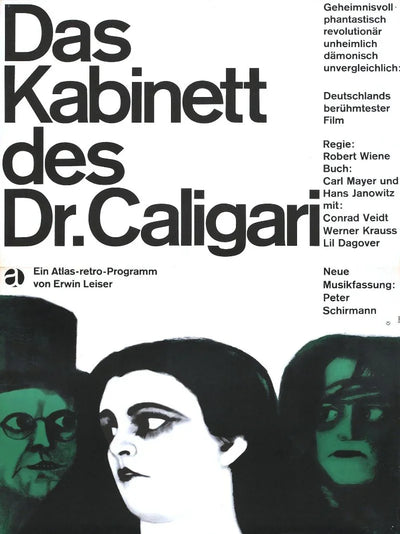 Das Kabinett des Dr. Caligari - Iconic German Expressionist Horror Film Poster Movie Poster | Film Wall Art Print