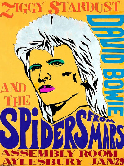 David Bowie Ziggy Stardust Spiders From Mars Poster_title Movie Poster | Film Wall Art Print