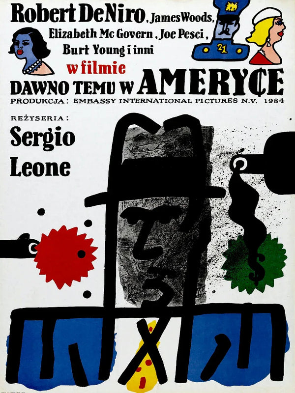 Dawno temu w Ameryce - Plakat Filmowy | Once Upon a Time in America Movie Poster | Film Wall Art Print