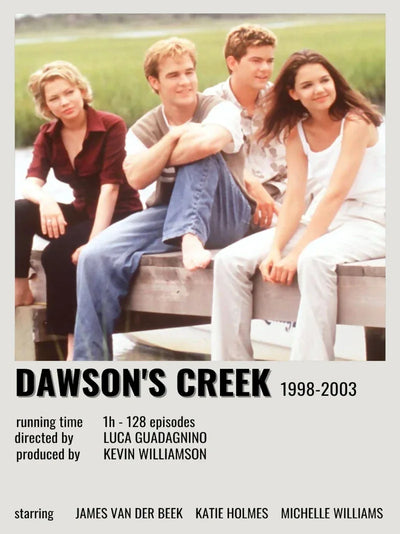 Dawson's Creek Minimalist Movie Poster - Iconic TV Series Art Movie Poster | Film Wall Art Print
