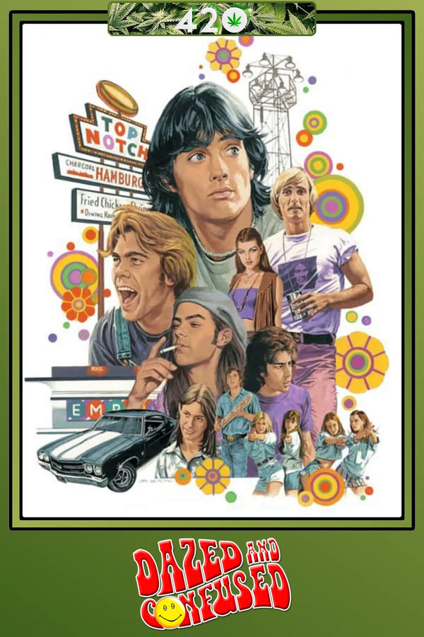 Dazed and Confused (1993) Poster: 7.6/10 Retro Comedy Art - Premium Movie Poster