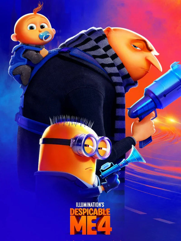 Despicable Me 4 Movie Poster - Gru's New Adventure Movie Poster | Film Wall Art Print