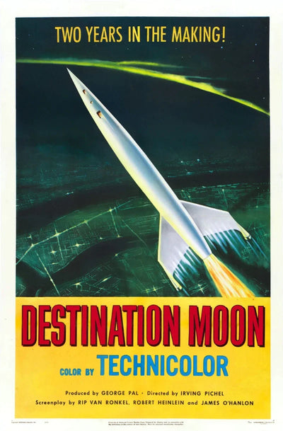 Destination Moon Movie Poster - Classic Sci-Fi Art Print Movie Poster | Film Wall Art Print