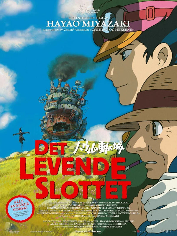 Det Levende Slottet - Norwegian Movie Poster Art Movie Poster | Film Wall Art Print