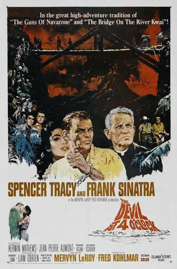 Devil At 4 O'Clock (1961) – Thrilling Adventure Drama Poster Movie Poster | Film Wall Art Print
