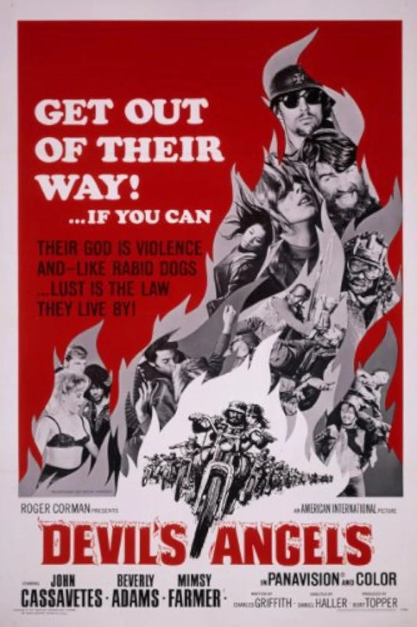 Devil's Angels (1967) - Action Crime Drama Movie Poster Movie Poster | Film Wall Art Print