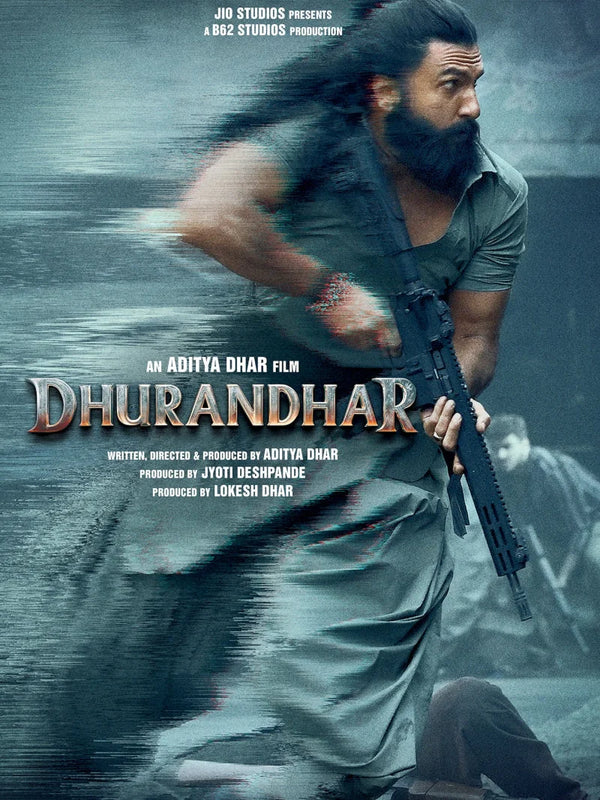 Dhurandhar Movie Poster - Latest Bollywood Film Artwork Movie Poster | Film Wall Art Print